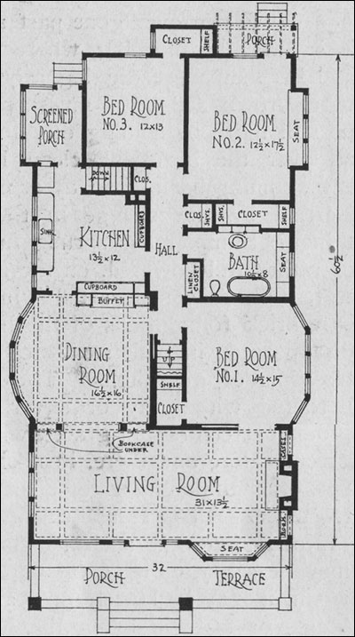Bungalow Plan - Reeves & Bailey
