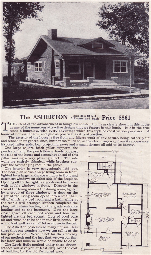 1916 Lewis-Built Homes - The Asherton