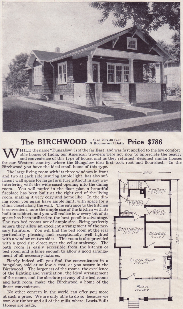 1916 Lewis-Built Homes - The Birchwood