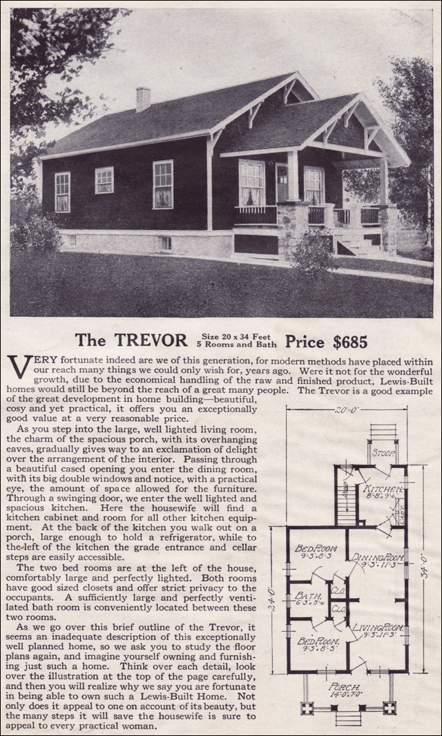 1916 Lewis-Built Homes - The Trevor