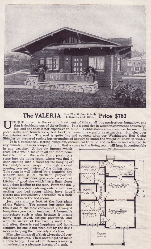 1916 Lewis-Built Homes - The Valeria