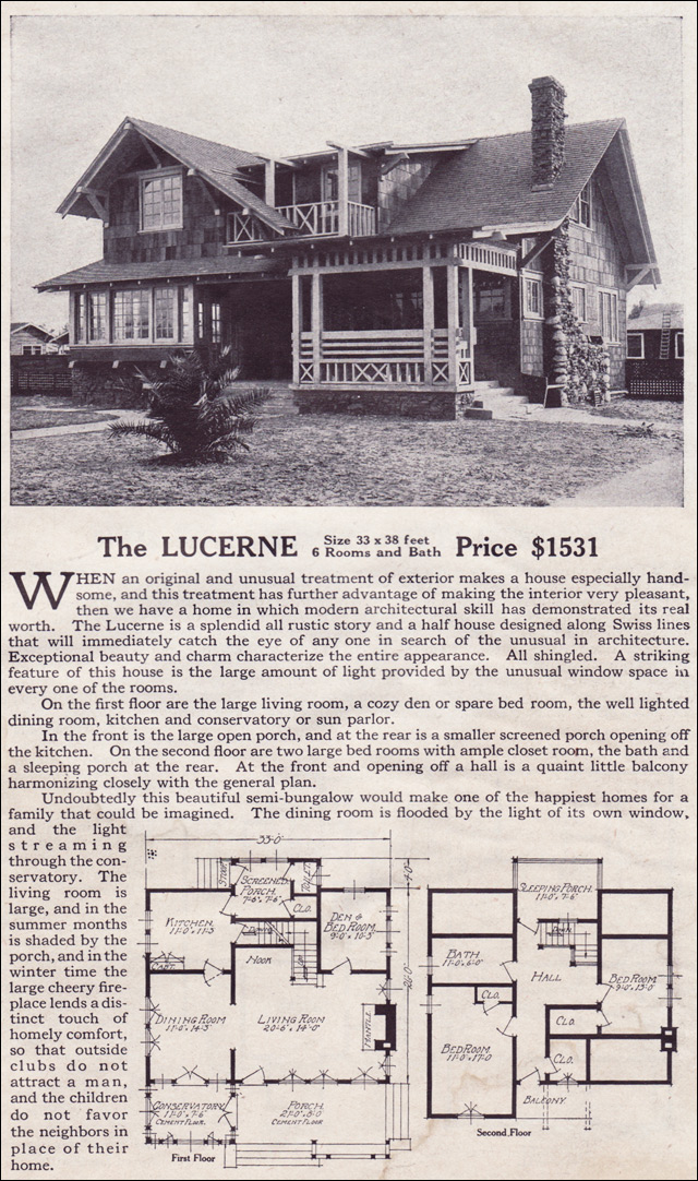 1916 Lewis Homes - The Lucerne
